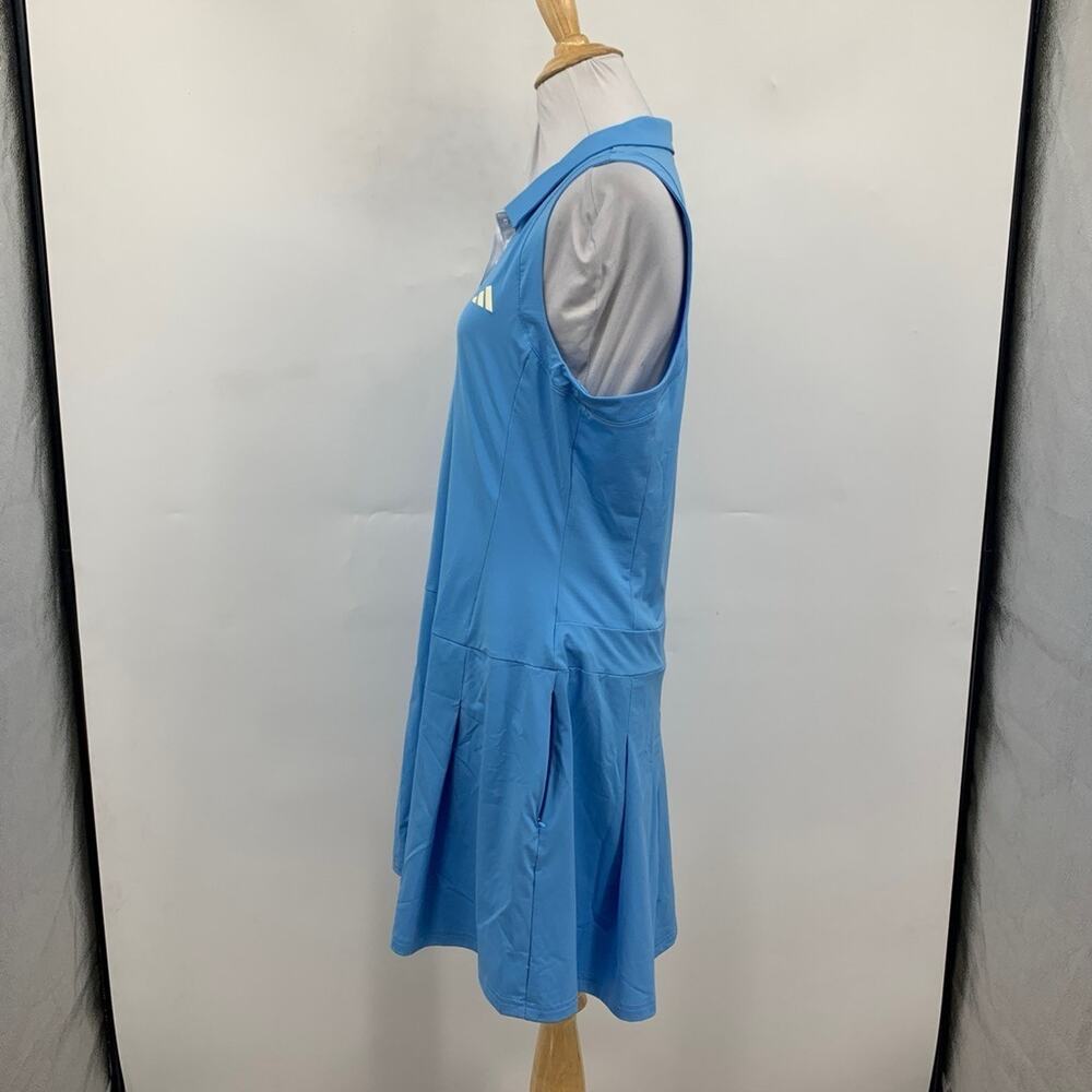 Adidas Dress Women L Large Blue Ultimate365 Tour Pleated Sleeveless Golf Pockets - Picture 5 of 14